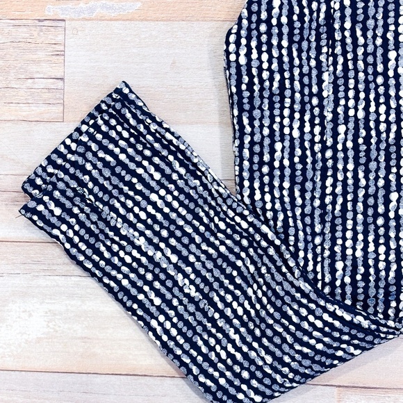 LISETTE Navy and white stretch skinny pants - Picture 6 of 8